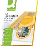 Q-CONNECT lamineeretui A4 2x 80 micron mat 100 stuks Q-CONNECT lamineeretui A4 2x 80 micron mat 100 stuks