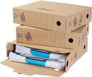 Loeff's archiefdoos voor A4, ft 34,5 x 25 x 8 cm, bruin, pak van 8 stuks Loeff's archiefdoos voor A4, ft 34,5 x 25 x 8 cm, bruin, pak van 8 stuks