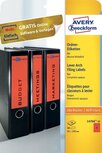 Avery Zweckform L4766-20 ordnerrugetiketten ft 19,2 x 6,1 cm (b x h), 80 etiketten, rood Avery Zweckform L4766-20 ordnerrugetiketten ft 19,2 x 6,1 cm (b x h), 80 etiketten, rood