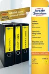 Avery Zweckform L4769-20 ordnerrugetiketten ft 19,2 x 6,1 cm (b x h), 80 etiketten, geel Avery Zweckform L4769-20 ordnerrugetiketten ft 19,2 x 6,1 cm (b x h), 80 etiketten, geel
