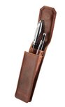 Maverick lederen pen etui voor 2 pennen, bruin Maverick lederen pen etui voor 2 pennen, bruin