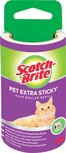 Scotch Brite pluizenkleefroller navulling, extra klevend voor dierenhaar, 48 vellen Scotch Brite pluizenkleefroller navulling, extra klevend voor dierenhaar, 48 vellen