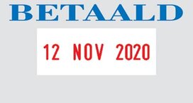 Colop tekststempel met datum Printer tekst: BETAALD Colop tekststempel met datum Printer tekst: BETAALD