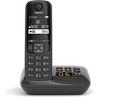 Gigaset AS690A DECT draadloze telefoon met antwoordapparaat, zwart Gigaset AS690A DECT draadloze telefoon met antwoordapparaat, zwart