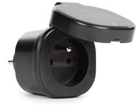 Perel Smart Wifi stekker voor buiten, zwart, voor België Perel Smart Wifi stekker voor buiten, zwart, voor België