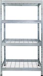 AR Shelving rek Wire Rivet, ft 180 x 120 x 45 cm, 4 legborden uit mesh metaal, gegalvaniseerd AR Shelving rek Wire Rivet, ft 180 x 120 x 45 cm, 4 legborden uit mesh metaal, gegalvaniseerd