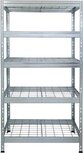AR Shelving rek Wire Rivet, ft 180 x 90 x 45 cm, 5 legborden uit mesh metaal, gegalvaniseerd AR Shelving rek Wire Rivet, ft 180 x 90 x 45 cm, 5 legborden uit mesh metaal, gegalvaniseerd