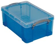 Really Useful Box opbergdoos 9 liter, transparant blauw Really Useful Box opbergdoos 9 liter, transparant blauw