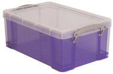 Really Useful Box opbergdoos 9 liter, transparant paars Really Useful Box opbergdoos 9 liter, transparant paars