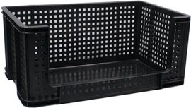 Really Useful Box opbergmand 64 liter, zwart Really Useful Box opbergmand 64 liter, zwart