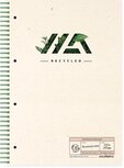 Aurora Shine Bright & Recycled Structured Notes spiraalschrift, ft A4, gelijnd Aurora Shine Bright & Recycled Structured Notes spiraalschrift, ft A4, gelijnd