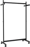 MAUL keldingrek samba mobiel, ft 115 x 173 x 51 cm, max. 40 kg, met 8 haken, zwart RAL9004 MAUL keldingrek samba mobiel, ft 115 x 173 x 51 cm, max. 40 kg, met 8 haken, zwart RAL9004