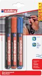 Edding permanent marker 300 etui van 3 stuks (2 + 1 gratis) in geassorteerde kleuren Edding permanent marker 300 etui van 3 stuks (2 + 1 gratis) in geassorteerde kleuren