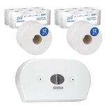 ACTIE Scott Control: 2 x toiletpapier, 12 rollen (K71861) + GRATIS dispenser mini twin, wit (K71860) ACTIE Scott Control: 2 x toiletpapier, 12 rollen (K71861) + GRATIS dispenser mini twin, wit (K71860)