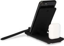 Ksix draadloze oplader 3-in-1: voor smartphone, Apple watch en airpods Ksix draadloze oplader 3-in-1: voor smartphone, Apple watch en airpods