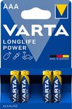 Varta batterij Longlife Power AAA, blister van 4 stuks Varta batterij Longlife Power AAA, blister van 4 stuks