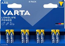 Varta batterij Longlife Power AAA, blister van 8 stuks Varta batterij Longlife Power AAA, blister van 8 stuks