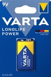 Varta batterij Longlife Power 9V, blister van 1 stuk Varta batterij Longlife Power 9V, blister van 1 stuk