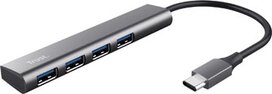 Trust Halyx USB-C 3.2 Hub 4-poorten Trust Halyx USB-C 3.2 Hub 4-poorten