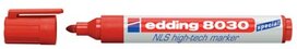 Edding NLS High-Tech marker e-8030 rood Edding NLS High-Tech marker e-8030 rood