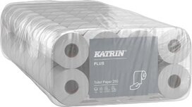 Katrin Plus toiletpapier Soft, 3-laags, 250 vel per rol, pak van 8 rollen Katrin Plus toiletpapier Soft, 3-laags, 250 vel per rol, pak van 8 rollen