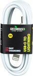 Greenmouse Lightning USB-C kabel, USB-C naar 8-pin, 2 m, wit Greenmouse Lightning USB-C kabel, USB-C naar 8-pin, 2 m, wit