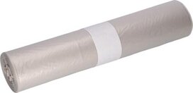 Deiss vuilniszak, ft 70 x 110 cm, transparant, LDPE, rol van 25 stuks Deiss vuilniszak, ft 70 x 110 cm, transparant, LDPE, rol van 25 stuks