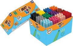 Bic Kids Viltstift Visacolor XL Ecolutions schoolbox van 144 stiften Bic Kids Viltstift Visacolor XL Ecolutions schoolbox van 144 stiften