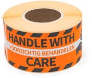 Rillprint etiketten Voorzichtig behandelen, ft 46 x 125 mm, rol van 250 stuks Rillprint etiketten Voorzichtig behandelen, ft 46 x 125 mm, rol van 250 stuks