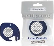 Rillprint compatible LetraTAG tape voor Dymo 12267, 12 mm, plastic, transparant Rillprint compatible LetraTAG tape voor Dymo 12267, 12 mm, plastic, transparant
