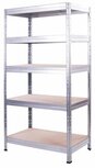 AR Shelving rek Rivet Stabil, ft 180 x 90 x 40 cm, 5 legborden uit HDF, gegalvaniseerd AR Shelving rek Rivet Stabil, ft 180 x 90 x 40 cm, 5 legborden uit HDF, gegalvaniseerd