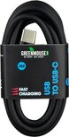 Greenmouse kabel, USB-A naar USB-C, 2 m, zwart Greenmouse kabel, USB-A naar USB-C, 2 m, zwart