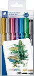 Staedtler Metallic marker, etui van 6 stuks in geassorteerde kleuren + Pigment Liner zwart gratis Staedtler Metallic marker, etui van 6 stuks in geassorteerde kleuren + Pigment Liner zwart gratis