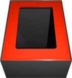 V-Part top voor modulaire afvalbak 60 l, rood V-Part top voor modulaire afvalbak 60 l, rood