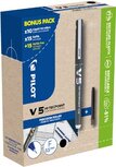 Pilot Hi-Tecpoint V5, 10 rollers + 30 vullingen, fijn, blauw Pilot Hi-Tecpoint V5, 10 rollers + 30 vullingen, fijn, blauw