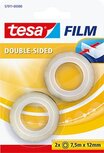Tesafilm Double-Sided, ft 7,5 m x 12 mm, blister van 2 stuks Tesafilm Double-Sided, ft 7,5 m x 12 mm, blister van 2 stuks