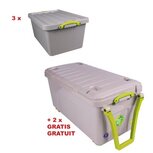 ACTIE RUB Recycled: 3 x opbergdoos 61 l (UB61R) + GRATIS 2 x opbergkoffer op wielen 16 l (UB16WR) ACTIE RUB Recycled: 3 x opbergdoos 61 l (UB61R) + GRATIS 2 x opbergkoffer op wielen 16 l (UB16WR)