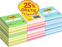 Post-it Notes kubus, 450 vel, ft 76 x 76 mm, promopak van 6 kubussen in geassorteerde kleuren Post-it Notes kubus, 450 vel, ft 76 x 76 mm, promopak van 6 kubussen in geassorteerde kleuren