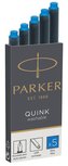 Parker Quink inktpatronen koningsblauw, doos met 5 stuks Parker Quink inktpatronen koningsblauw, doos met 5 stuks