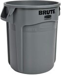 Rubbermaid afvalcontainer Brute, zonder deksel, 76 liter, grijs Rubbermaid afvalcontainer Brute, zonder deksel, 76 liter, grijs