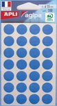 Agipa ronde etiketten in etui diameter 15 mm, blauw, 168 stuks, 28 per blad Agipa ronde etiketten in etui diameter 15 mm, blauw, 168 stuks, 28 per blad