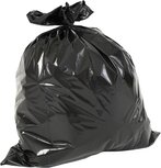 Vuilniszak ft 60 x 80 x 0.02 cm, zwart, HDPE, 20 x rol van 20 stuks Vuilniszak ft 60 x 80 x 0.02 cm, zwart, HDPE, 20 x rol van 20 stuks