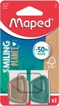 Maped Smiling Planet gum, 2 stuks Maped Smiling Planet gum, 2 stuks