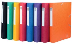Exacompta Elastobo Cartobox rug van 4 cm, geassorteerde kleuren Exacompta Elastobo Cartobox rug van 4 cm, geassorteerde kleuren