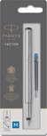 Parker Vector vulpen staal op blister Parker Vector vulpen staal op blister