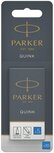 Parker Quink inktpatronen koningsblauw, blister met 10 stuks Parker Quink inktpatronen koningsblauw, blister met 10 stuks