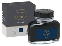 Parker Quink inktpot blauw-zwart Parker Quink inktpot blauw-zwart