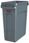 Rubbermaid afvalcontainer Slim Jim, 60 liter, grijs Rubbermaid afvalcontainer Slim Jim, 60 liter, grijs