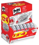 Pritt correctieroller Refill Flex 4,2 mm x 12 m, doos 12 + 4 gratis Pritt correctieroller Refill Flex 4,2 mm x 12 m, doos 12 + 4 gratis