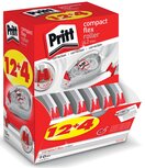 Pritt correctieroller Compact Flex 4,2 mm x 10 m, doos 12 + 4 gratis Pritt correctieroller Compact Flex 4,2 mm x 10 m, doos 12 + 4 gratis